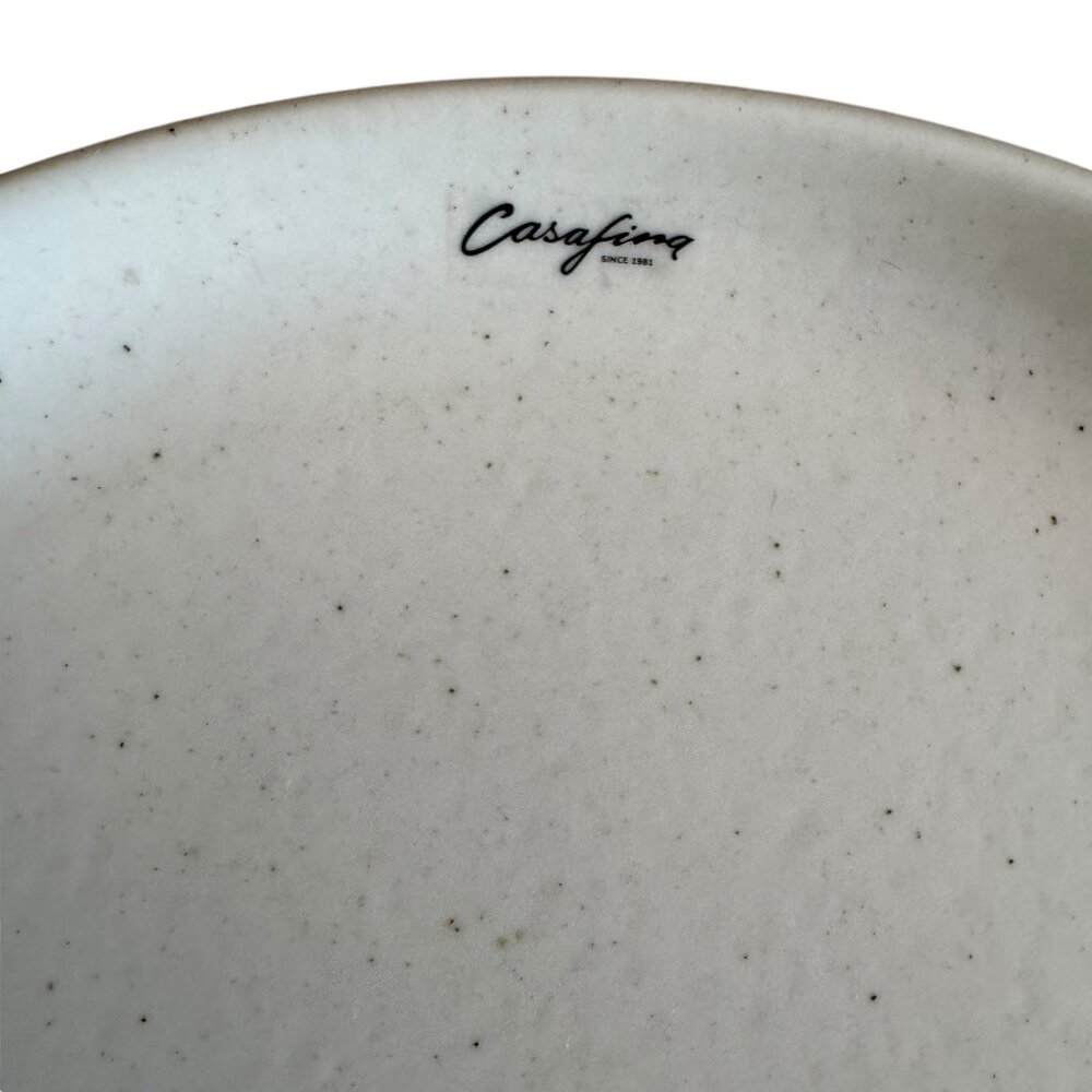 Casafina Ceramic Stoneware 10.5 Dinner Plate Pacifica Collection Vanilla Speckle - Picture 5 of 13